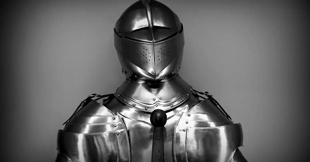 ¿Qué contenía la armadura de un caballero medieval?