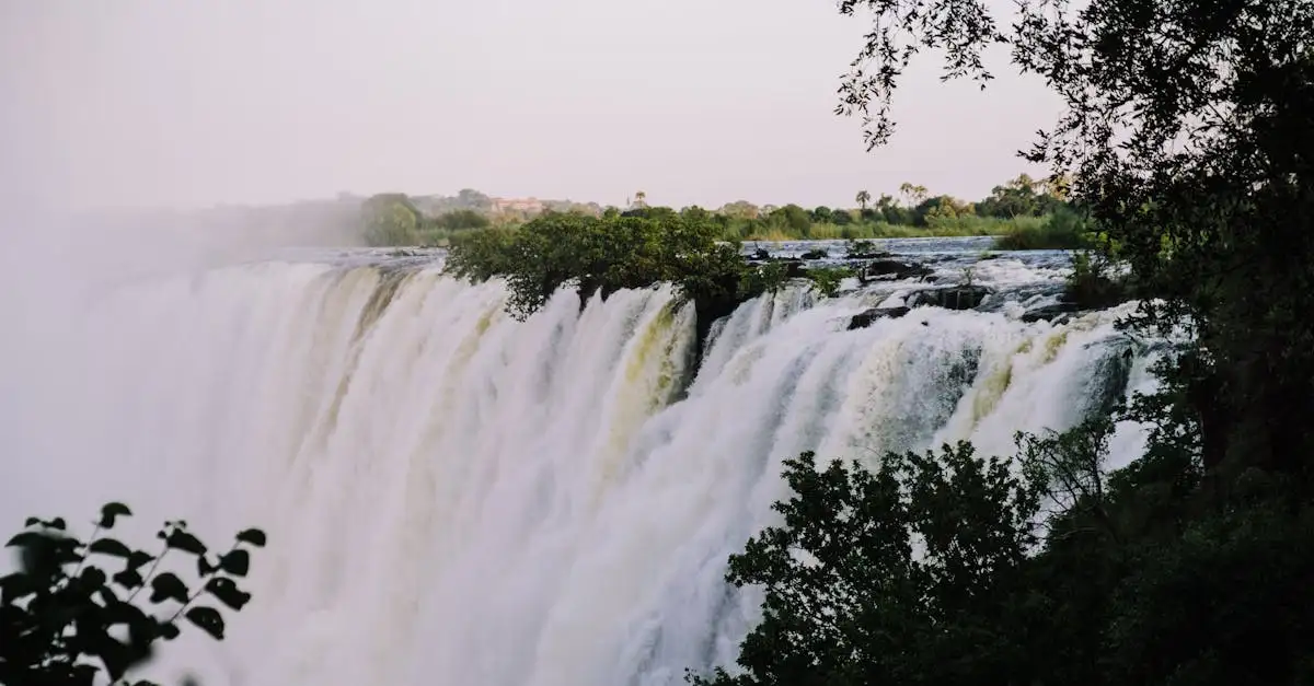 ¿Qué río divide Zambia y Zimbabwe en África?