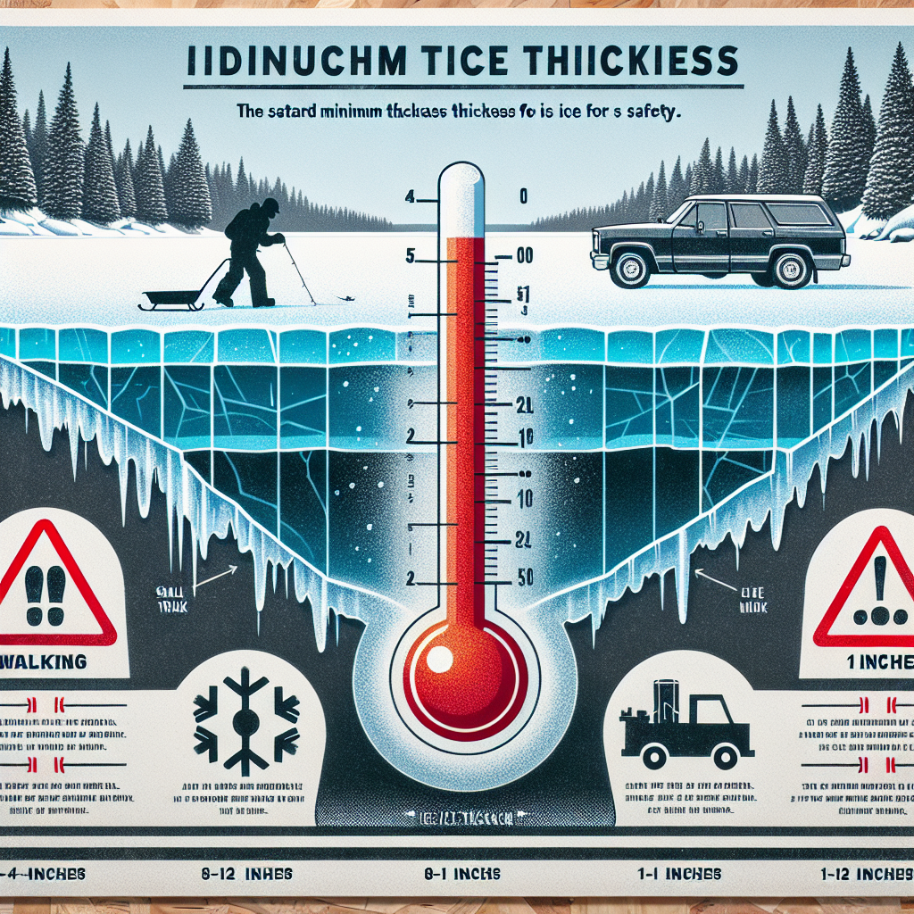 ¿Cuál es el grosor ideal del hielo para seguridad?