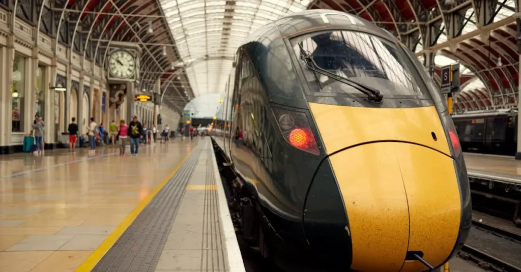 ¿Fue 1825 el año del primer tren de pasajeros en Inglaterra?