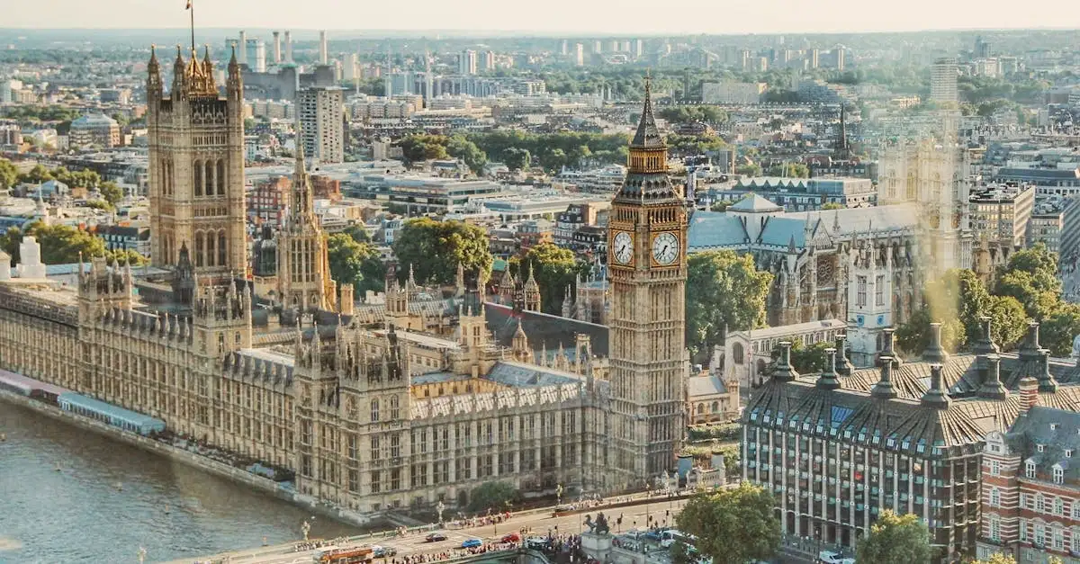 ¿Dónde está el famoso Palacio de Westminster en Londres?