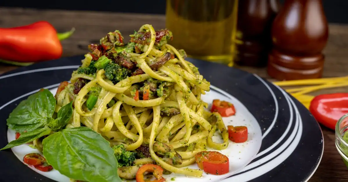 ¿Qué verduras combinan mejor con pasta pesto?